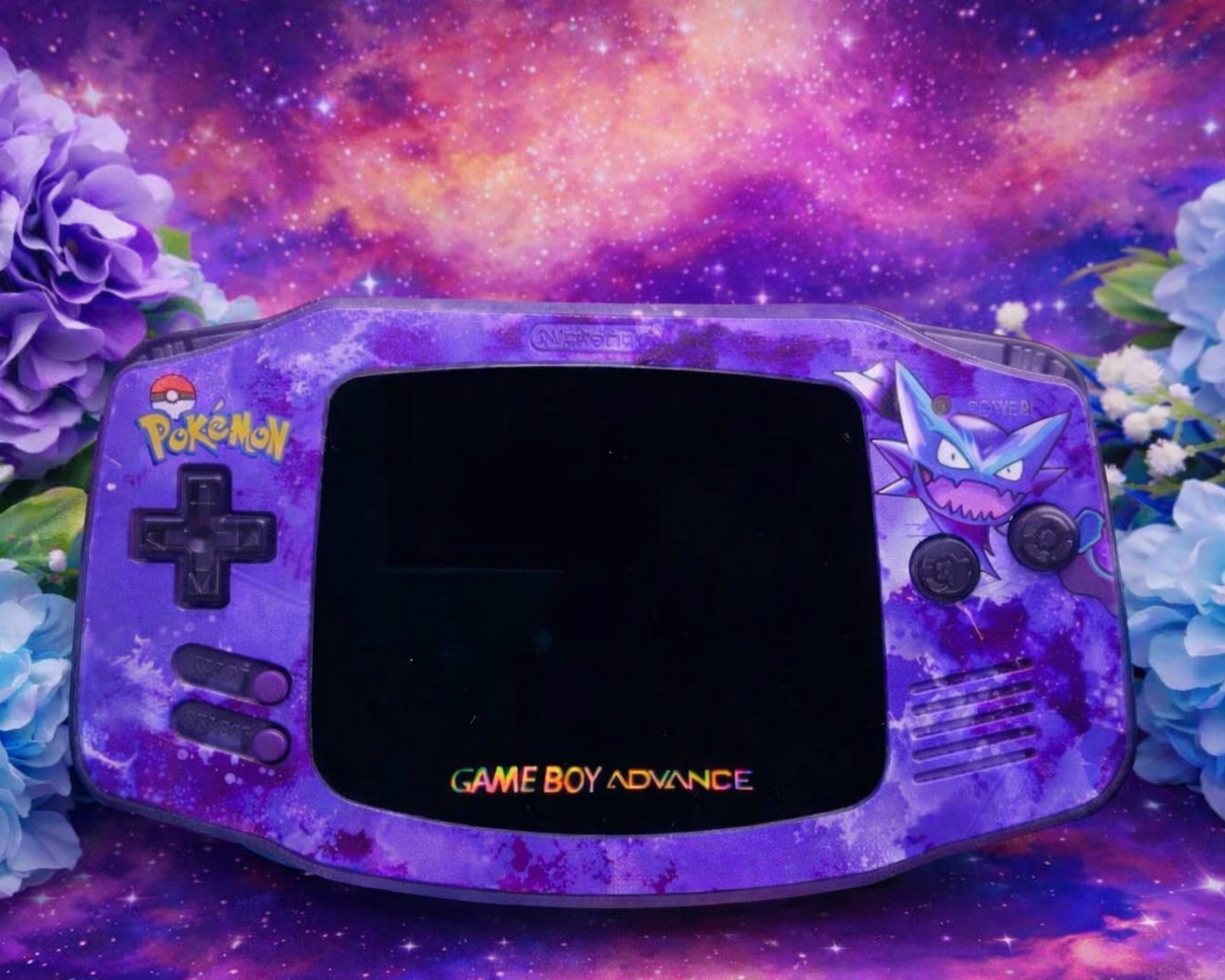 Gameboy Advance lila Pokemon Gengar Edition